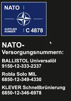 Ballistol Rýchločiernenie 1 liter