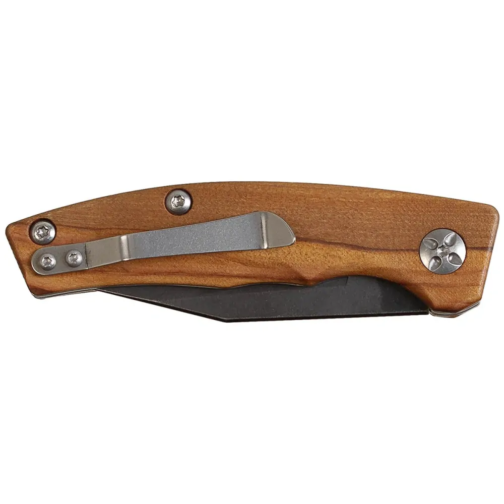 MFH Vreckový nôž,drevená rukoväť