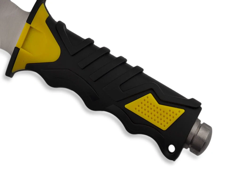 Potápačský nôž žltý 28 cm