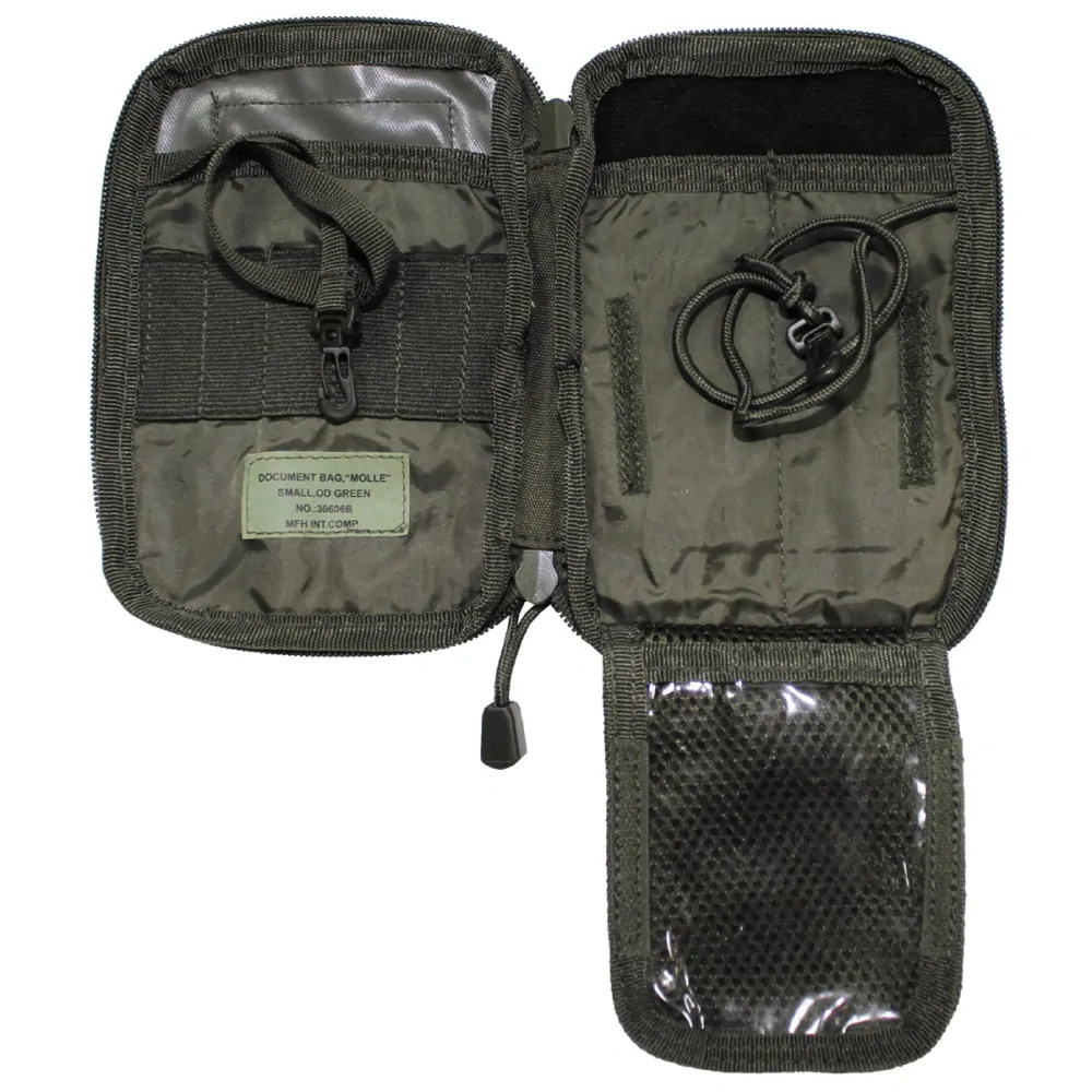 Kapsička na doklady "MOLLE" zelená MFH 30606B