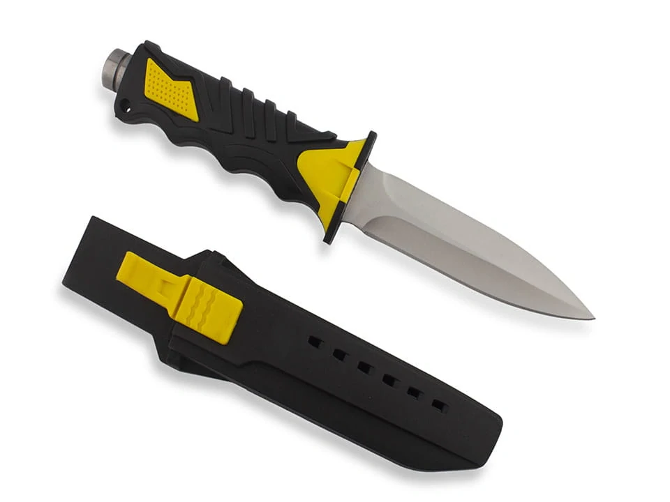 Potápačský nôž žltý 28 cm