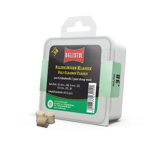 Ballistol plstenné štuple na čistenie hlavne cal.38