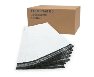 Plastové obálky B5 190x250mm 50 µm 1000 ks