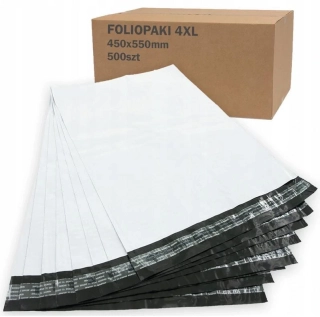 Plastové obálky 4XL 450x550mm 50µm 500 ks